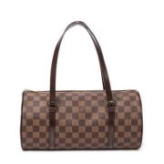 Pre-owned Coated canvas handbags Louis Vuitton Vintage , Brown , Dames