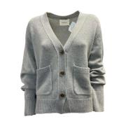 Zachte Cashmere Cardigan met Zakken Lisa Yang , Gray , Dames