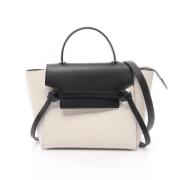 Pre-owned Leather celine-bags Celine Vintage , White , Dames