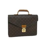 Pre-owned Canvas louis-vuitton-bags Louis Vuitton Vintage , Brown , Da...