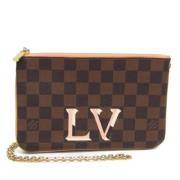 Pre-owned Canvas shoulder-bags Louis Vuitton Vintage , Brown , Dames