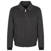 Sportieve wollen blouson met rits Bugatti , Gray , Heren