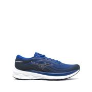 Blauwe Sneakers met Paneel Mesh Ontwerp Mizuno , Blue , Heren