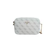 Schoudertas 4G All Over Guess , White , Dames