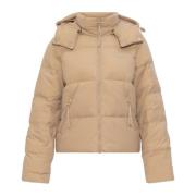 Donsjack Lacoste , Beige , Dames