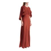 Eden Maxi Jurk met Cape Mouwen Zimmermann , Red , Dames