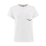 Iconische T-Shirt Upgrade voor Jouw Garderobe Brunello Cucinelli , Whi...