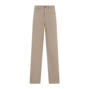 Neutrale Broek Verhoogt Garderobe Stijl Brunello Cucinelli , Beige , D...