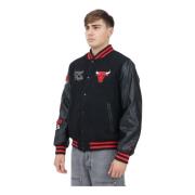 Chicago Bulls Bomberjack Zwart New Era , Black , Heren