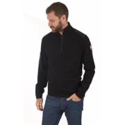 Zwarte Stormont Trui met Hoge Kraag Canada Goose , Black , Heren