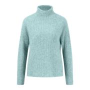 Kasjmier Coltrui Rib Trui Fynch-Hatton , Blue , Dames