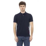 Geborduurde Polo Shirts Korte Mouw Baldinini , Blue , Heren