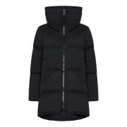 Zwarte Gewatteerde Cape Jas Herno , Black , Dames