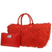 Pre-owned Leather handbags Bottega Veneta Vintage , Red , Dames