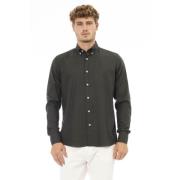 Button-down Shirt - Korte Mouw Baldinini , Green , Heren