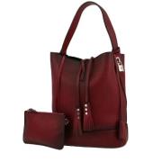 Pre-owned Leather louis-vuitton-bags Louis Vuitton Vintage , Red , Dam...