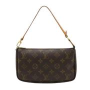 Pre-owned Canvas clutches Louis Vuitton Vintage , Brown , Dames