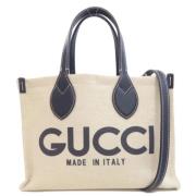 Pre-owned Canvas gucci-bags Gucci Vintage , Beige , Dames