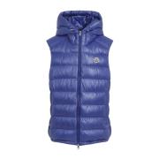 Blauwe Gewatteerde Jas voor Mannen Moncler , Blue , Heren