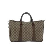 Pre-owned Canvas gucci-bags Gucci Vintage , Beige , Dames