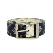 Pre-owned Canvas belts Louis Vuitton Vintage , Blue , Dames