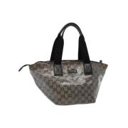 Pre-owned Canvas totes Gucci Vintage , Black , Dames