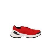 Bolt Sneakers - Technische Stof - Vetersluiting Neil Barrett , Red , H...