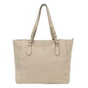 Pre-owned Leather shoulder-bags MCM Pre-owned , Beige , Dames