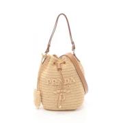 Pre-owned Leather prada-bags Prada Vintage , Beige , Dames