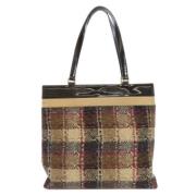 Pre-owned Canvas totes Burberry Vintage , Brown , Dames