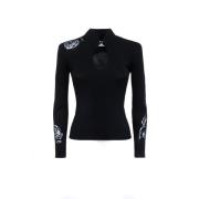 Stijlvolle Sweaters voor Trendy Looks Blugirl , Black , Dames