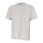 Wit Katoenen T-shirt met Logo Emporio Armani EA7 , White , Heren