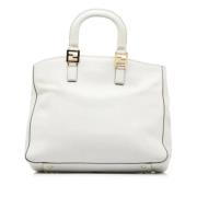 Pre-owned Leather fendi-bags Fendi Vintage , White , Dames