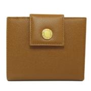 Pre-owned Leather wallets Bvlgari Vintage , Brown , Dames