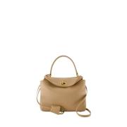 Mini Tas - Beige Leren Handtas Balenciaga , Beige , Dames