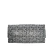 Pre-owned Canvas clutches Goyard Vintage , Gray , Dames