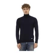 Trendy Trui met Lange Mouwen Baldinini , Blue , Heren