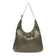 Gecrunched Nylon Tas MM6 Maison Margiela , Green , Dames