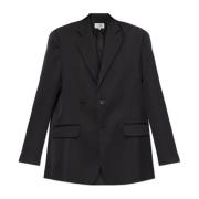 Double-breasted blazer MM6 Maison Margiela , Black , Dames