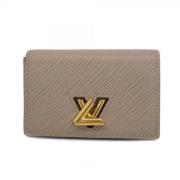 Pre-owned Leather wallets Louis Vuitton Vintage , Beige , Dames