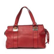 Pre-owned Leather gucci-bags Gucci Vintage , Red , Dames