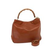 Pre-owned Leather gucci-bags Gucci Vintage , Brown , Dames