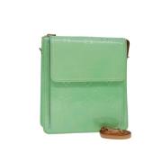 Pre-owned Leather clutches Louis Vuitton Vintage , Green , Dames