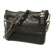 Pre-owned Leather chanel-bags Chanel Vintage , Black , Dames