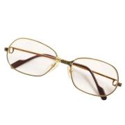 Pre-owned Fabric sunglasses Cartier Vintage , Yellow , Dames