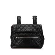 Pre-owned Leather backpacks Chanel Vintage , Black , Dames