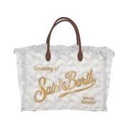 Gouden Tricot Toilettas MC2 Saint Barth , White , Dames