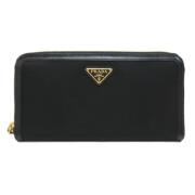 Pre-owned Nylon wallets Prada Vintage , Black , Dames