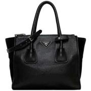 Pre-owned Suede prada-bags Prada Vintage , Black , Dames