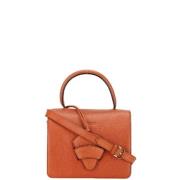 Pre-owned Leather handbags Loewe Pre-owned , Orange , Dames